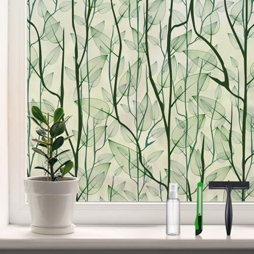 Frosted Glass Window Film for Privacy – 17.7" x 78.7" Static Cling