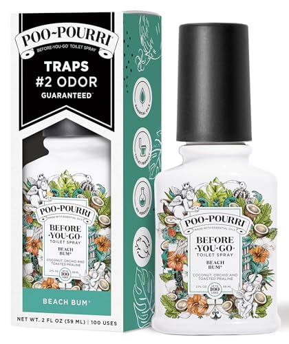 Before-You-Go Toilet Spray - Beach Bum Coconut & Orchid Scent (2 oz)