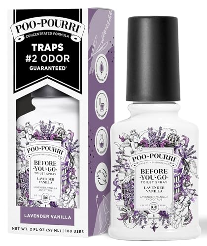 Poo-Pourri Before-You-Go Toilet Spray Lavender Vanilla 2oz | Odor Eliminator