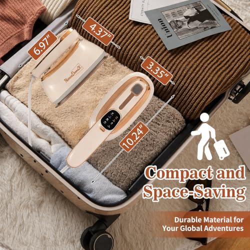 Portable Handheld Garment Steamer, 1500W Travel Fabric Iron with 8 Modes
