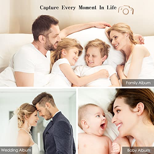 Large Self-Adhesive Photo Album Scrapbook - 40 Pages Linen Memory Book