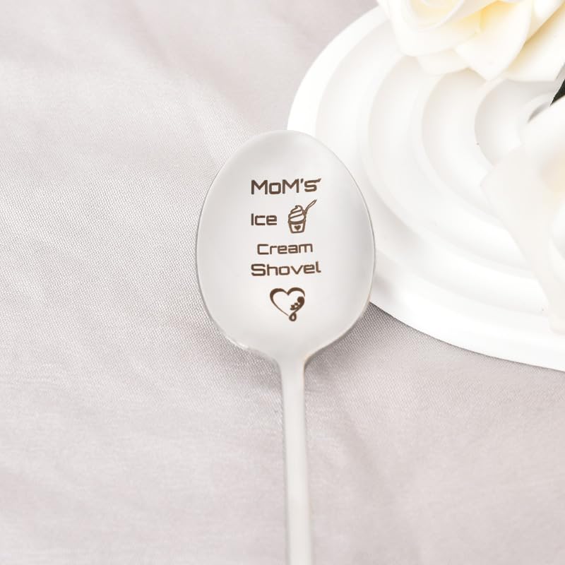 Mom's Ice Cream Shovel Spoon - Funny Gift for Mother Birthday Christmas