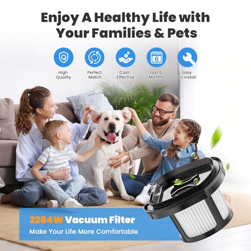 4 Pack Hand Vacuum Replacement Filters, Mesh and Foam Filter Set