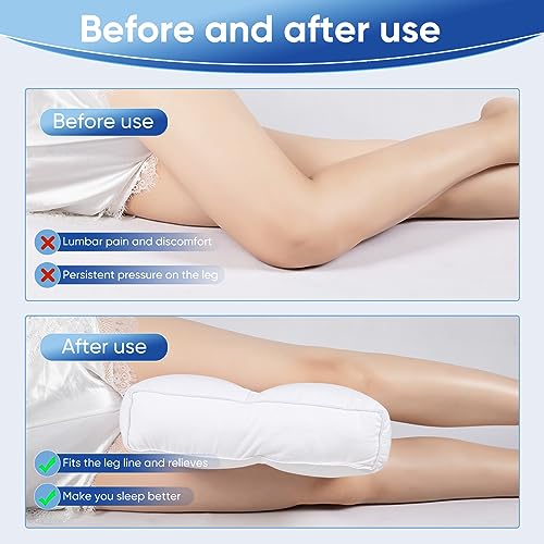 Knee Pillow for Side Sleepers - Support for Leg, Back & Hip Pain