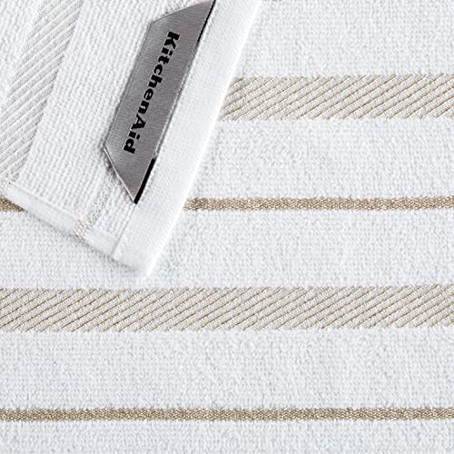 Absorbent Cotton Dishcloth Set, 12x12 Inch Kitchen Towels, 8-Pack