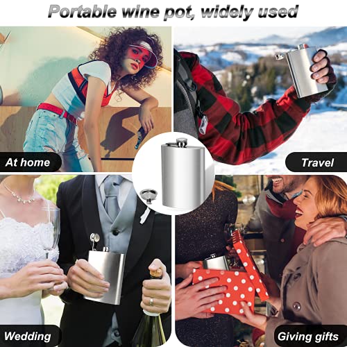 8 Oz Stainless Steel Flask for Men Leakproof Camping & Gifting