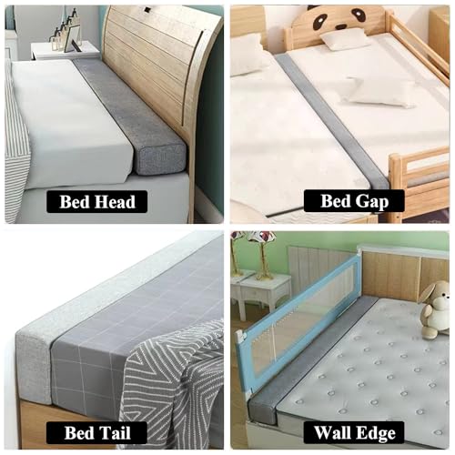 Bed Gap Filler for Headboard, Memory Foam Mattress Extender with Washable Cover
