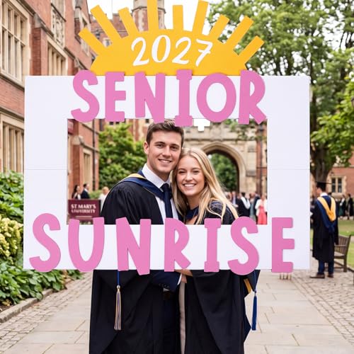 2027 Senior Sunrise Photo Booth Frame - Large Back to School Party Prop