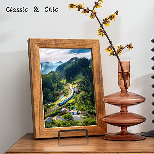 8.5 Inch Metal Display Stands for Plates and Pictures, 4-Pack Black Easel