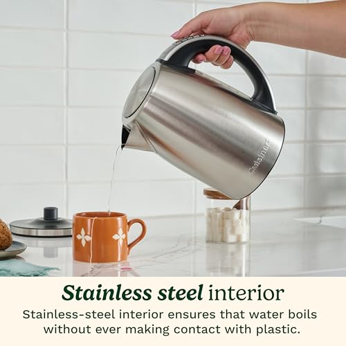 Cuisinart PerfecTemp Electric Kettle 1500W, 6 Preset Temperatures, 1.7L, Stainless Steel