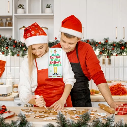 ZIOSINM Buddy the Elf Christmas Kitchen Towels 2 Pack - Fun Holiday Dish Towels