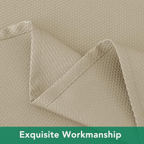 Square Textured Fabric Tablecloth 54x54 In - Water Resistant & Spill Proof
