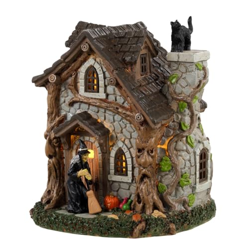 Wanda's Cottage Spooky Town Halloween Lit Building - Battery Operated