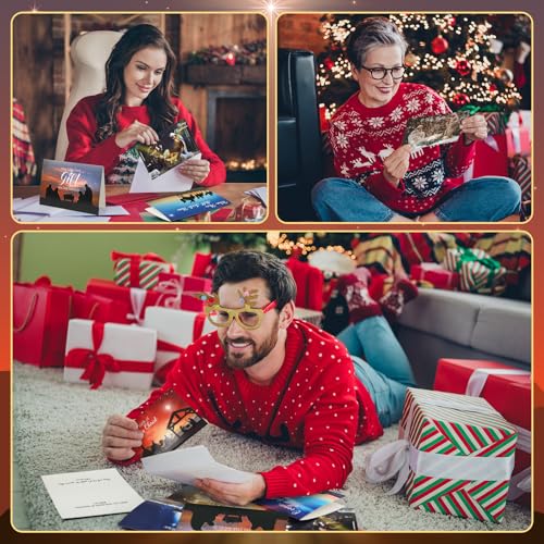 Zhanmai 100 Pack Religious Christmas Cards with Bible Verses & Envelopes - Classic Style