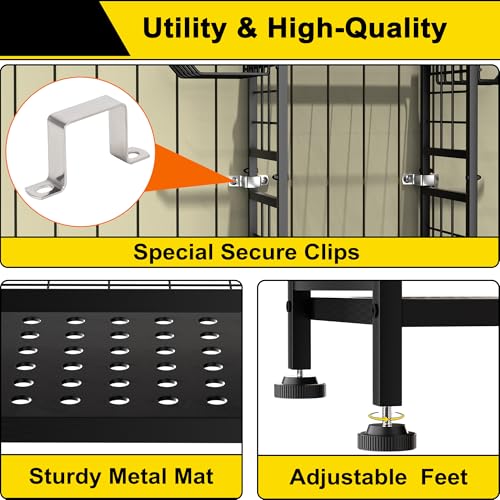 3 Tier Garden Tool Organizer Heavy Duty Metal Yard Storage Rack
