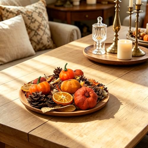 Fall Potpourri with Pumpkin & Cinnamon Scented Dried Flowers 20 oz - Home Fragrance Decor