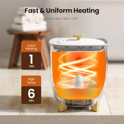 25L Large Towel Warmer Bucket with LCD Display and Auto Shut-Off