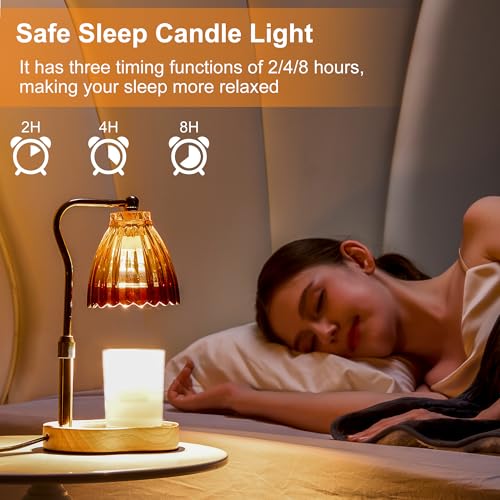 Dimmable Candle Warmer Lamp with Timer - Gold Wax Warmer