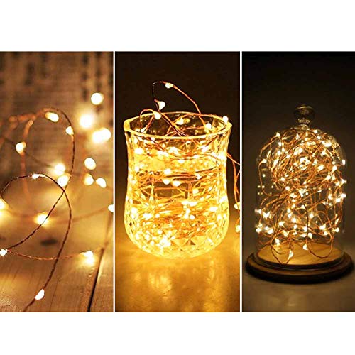 66 ft 200 LED Warm White Fairy String Lights with Remote & USB Power