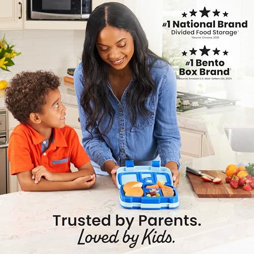 Bentgo Kids 5-Compartment Leak-Proof Bento Box - Blue