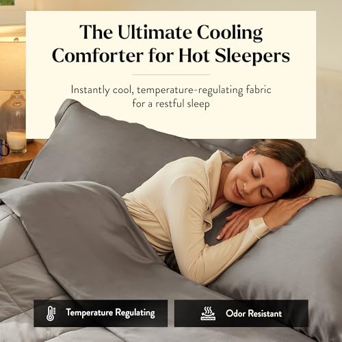 Cool-to-Touch King Size Comforter – Breathable, Lightweight Bedding for Hot Sleepers
