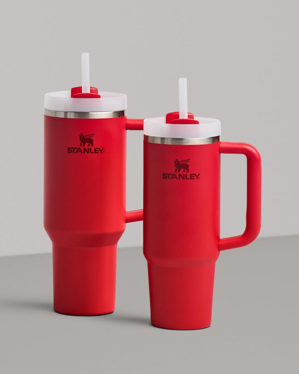 STANLEY Quencher H2.0 Tumbler - 30 oz Insulated Stainless Steel Cup with Handle & Straw | Chili Red