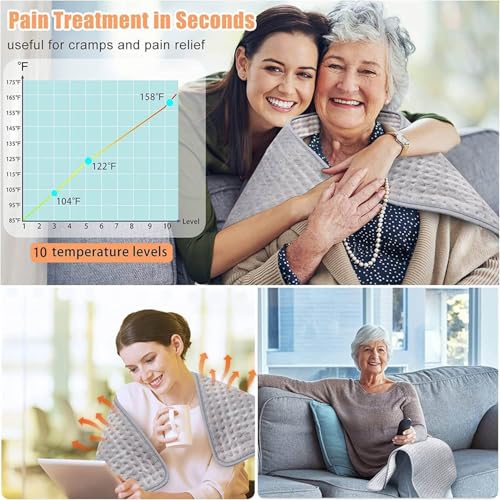 Extra Large Electric Heating Pad - 20x40 Inch Full Body Heat Therapy
