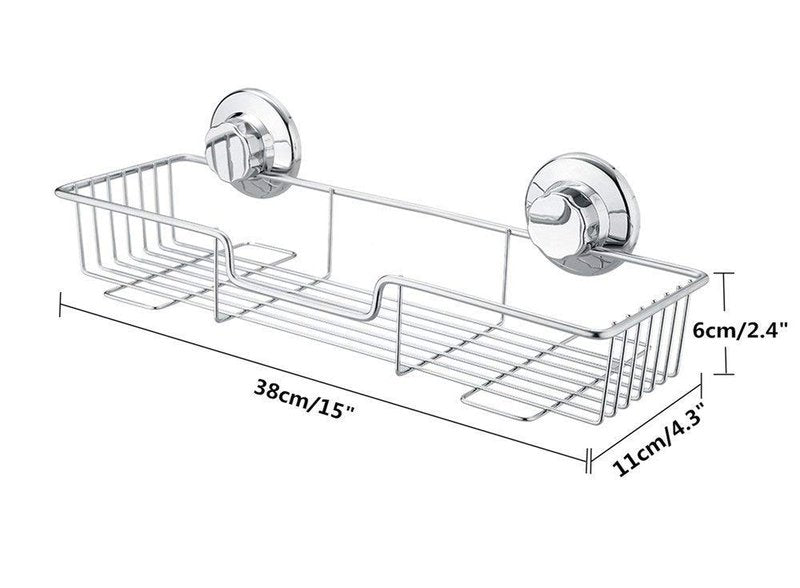 SANNO Suction Cup Shower Caddy with Hooks Suction Cup Soap Dish Double Suction Hooks Suction Cups Vacuum Hook