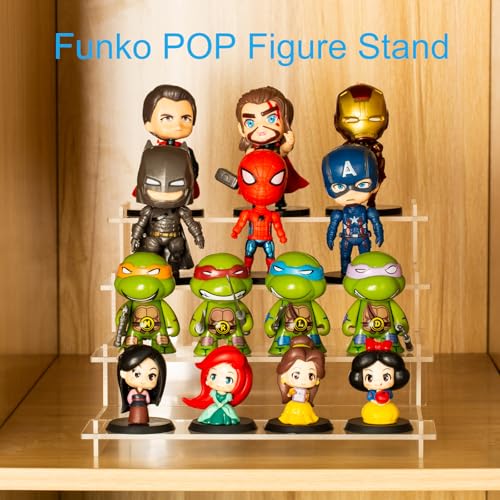 4-Tier Acrylic Display Riser for Perfume, Collectibles, and Cupcakes