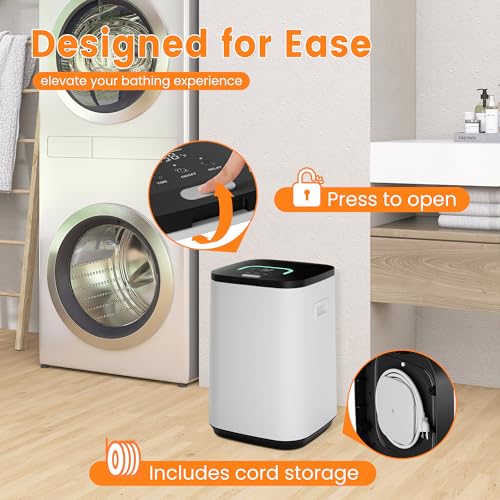 22L Electric Towel Warmer Bucket for Bathroom with Timer and Auto Shut Off
