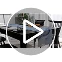 Marble Table Runner 72 Inch Blue & Grey Farmhouse Decor Burlap Cotton