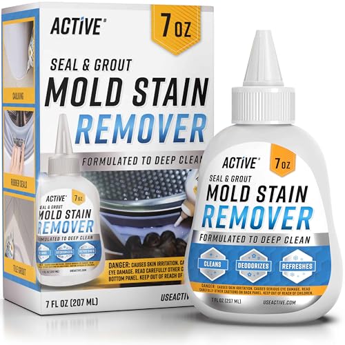 ACTIVE Mold Stain Remover Gel for Washing Machine Seal and Grout 7 oz