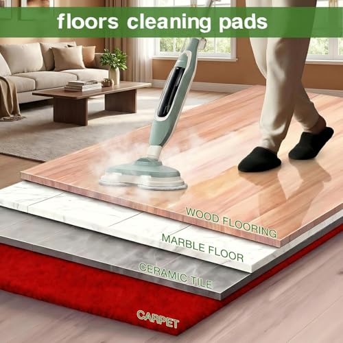 8 Pack Steam Mop Replacement Pads, Washable Microfiber Cleaning Refills