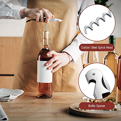 Honoson 16 Pcs Black Waiter's Corkscrew Wine Openers Set - Professional Quality