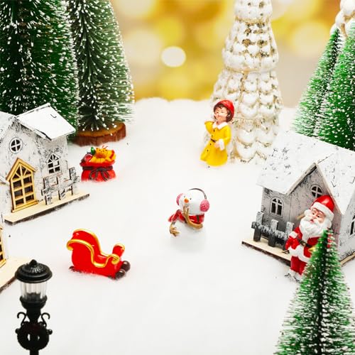 12-Pcs Christmas Fake Snow Blanket 30in x 8ft Winter Village Decoration