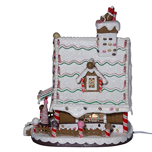12-Inch Lighted Christmas Gingerbread House Tabletop Holiday Decor