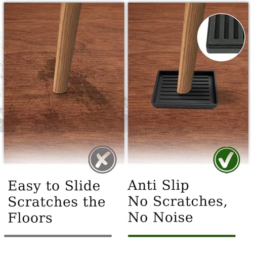 Heavy Duty Bed Risers - Set of 8, Adjustable Height 0.5-2 inch