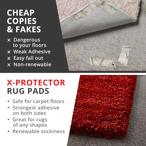 Anti-Slip Rug Grippers for Carpet - 8 Pack Non-Slip Carpet Corner Tape
