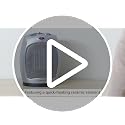 Oscillating Ceramic Space Heater 1500W Portable Fast Heating Black
