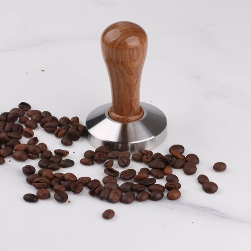 omgogo Stainless Steel Coffee Tamper 53mm Barista Espresso Base Coffee Bean Press