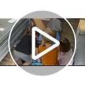 XXL Toy Storage Organizer with Large Detachable Play Mat – Gray Fabric Bin