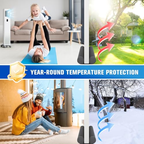 Under Door Draft Stopper - 36 Inch Adjustable Door Sweep Weather Stripping