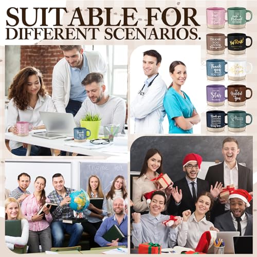 Didaey Thank You Coffee Mugs for Employees Coworkers - Bright 20 Pack