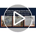 Twin XL Ruffled Dorm Bed Skirt with 30 Inch Drop - White Microfiber Dust Ruffle