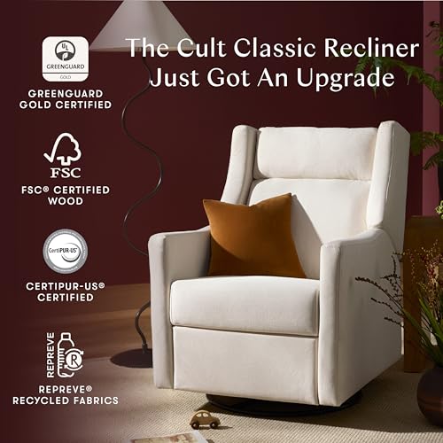Electric Nursery Glider Recliner with Power Headrest and USB Port