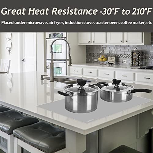 Extra Large Silicone Countertop Mat 36" x 24" Heat Resistant Protector