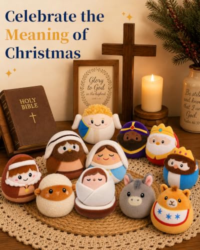 EPUMP Nativity Advent Calendar 2026 for Kids Toddlers Adults 24 Days Holiday Gift - Plush Nativity Scene