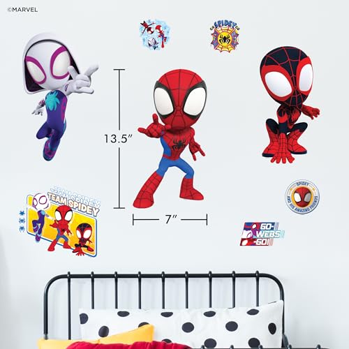 Superhero Team Peel and Stick Wall Decals - 11-13 Inch Vinyl Room Decor