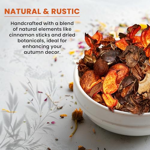 Pumpkin Spice Fall Potpourri with Cinnamon Sticks and Dried Botanicals