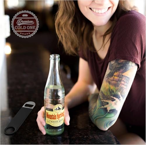7-Inch Stainless Steel Bottle Opener Pack - Professional Barware Speed Openers